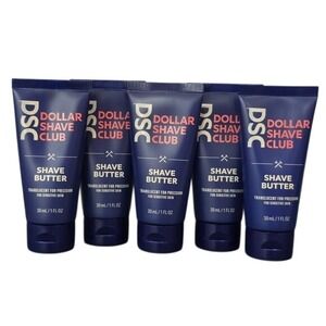 Dollar Shave Club Shave Butter 5 Pack Travel Size 1oz Each Sensitive Skin DSC